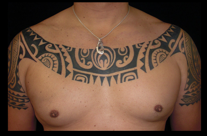 Aggregate more than 129 tribal chest tattoo best